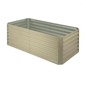 Blumfeldt High Grow Straight, vyvýšený záhon, 180 x 60 x 90 cm, 970 l, oceľ, pozinkovaný, béžový vyobraziť