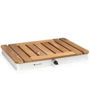 Blumfeldt Sumatra Teak Square, záhradná sprcha, hliník, tíkové drevo, rukoväť vyobraziť