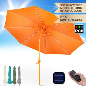 Blumfeldt Calais, slnečník, hliníkový rám, polyester, UV 50, LED svetlo vyobraziť