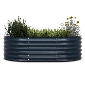 Blumfeldt High Grow Extended, vyvýšený záhon, 150x43x60 cm, z vlnitého oceľového plechu, jednoduchá montáž, odolný voči hrdzi a mrazu vyobraziť