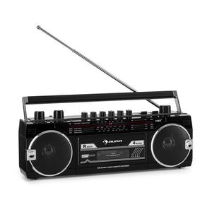 Auna Duke MKII, magnetofón, rádio, BT, USB, SD slot, teleskopická anténa, čierny vyobraziť