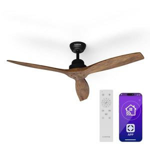 Klarstein Santa Elena Smart 52", Ø 132 cm stropný ventilátor, 9 060 m³/h, lopatky z pravého dreva, 6 nastavení rýchlosti, diaľkové ovládanie vyobraziť