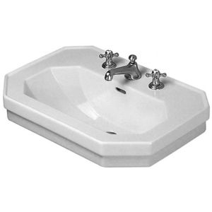 DURAVIT - 1930 Umývadlo, 70x50 cm, s prepadom, 1 otvor na batériu, WonderGliss, biela 04387000001 vyobraziť