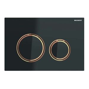 GEBERIT - Sigma21 Ovládacie tlačidlo na 2 množstvá splachovania, čierna/červené zlato 115.650.SJ.1 vyobraziť