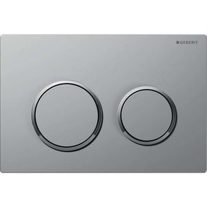 GEBERIT - Omega20 Ovládacie tlačidlo splachovania, easy-to-clean, matný chróm/lesklý chróm 115.085.JQ.1 vyobraziť