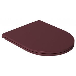 ISVEA - INFINITY WC sedátko SLIM, Soft Close, Easy Take, matná maroon Red 40KF0543I-S vyobraziť
