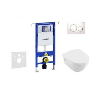 GEBERIT - Duofix Set predstenovej inštalácie, klozetu a dosky Villeroy & Boch, tlačidla Sigma20, DirectFlush, SoftClose, CeramicPlus, biela/chróm 111.355.00.5 NB4 vyobraziť