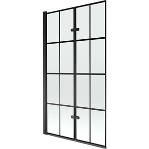 MEXEN - Castor vaňová zástena 2-krídlo 100 x 150 cm, čierna vzor, čierna 892-100-002-70-77 vyobraziť