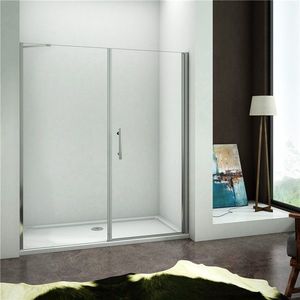 H K - Sprchové dvere MELODY DW1 176 jednokrídlové dvere 172-176x195cm (dvere 100 + bočná stena 80) SE-MELODYDW1176C vyobraziť