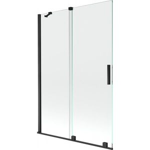 MEXEN/S - Velar Dvojkrídlová posuvná vaňová zástena 120 x 150 cm, transparent, čierna 896-120-000-01-70 vyobraziť