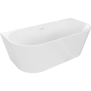 MEXEN/S - Oval vaňa voľne stojaca nástenná 180 x 80 cm, biela, sifón a prepad biela 52671808000-20 vyobraziť