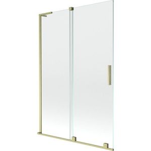 MEXEN/S - Velar L dvojkrídlová posuvná vaňová zástena 120 x 150 cm, transparent, zlatá kartáčovaná 896-120-003-01-55 vyobraziť