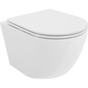 MEXEN/S - Lena Závesná WC misa Rimless Tornado vrátane sedátka s slow slim, duroplast, biela lesk 30220300T vyobraziť