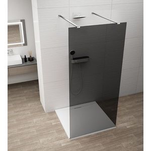 POLYSAN - ESCA CHROME jednodielna sprchová zástena do priestoru, dymové sklo, 1200 ES1212-05 vyobraziť