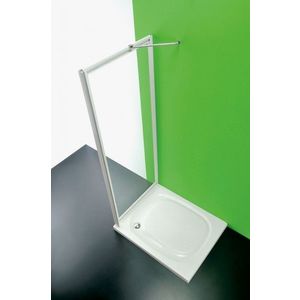 FORTE - Sprchová zástena ANTA FISSA CC - Farba rámu - Biela, Rozmer A - 100 cm, Výplň - Polystyrol 2, 2 mm (acrilico) BSAFI10CCP vyobraziť