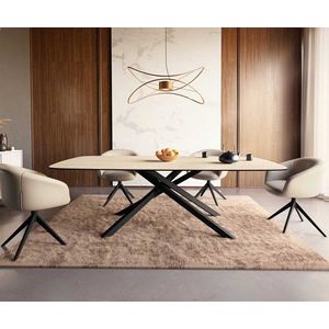 Jedálenský stôl Edge oválny 240x120 keramický travertín prírodný vyobraziť