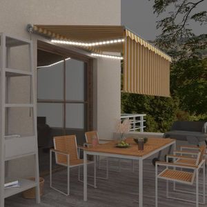 Ručne zaťahovacia markíza s roletou a LED 400x300 cm Dekorhome vyobraziť