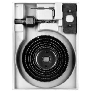 Vykružovače do dreva, s adaptérom, 51-102 mm, 9 ks, Drel vyobraziť