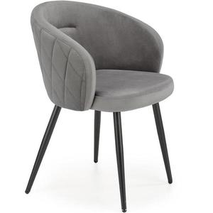 Stolička K430 Velvet/Kov Šedá vyobraziť