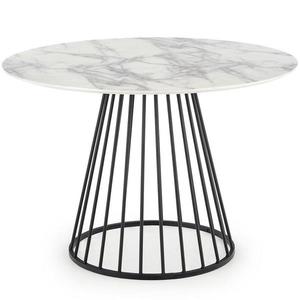Stôl Brodway 110 Mdf/Oceľ – Biely/Čierna vyobraziť