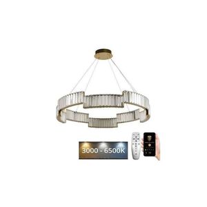 LED Stmievateľný luster na lanku LED/60W/230V 3000-6500K zlatá + diaľkové ovládanie vyobraziť