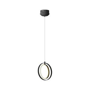 B.V. - LED Luster na lanku LED/15W/230V 2700K čierna vyobraziť