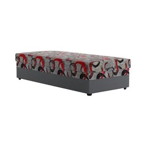 Čalúnená váľanda s úložným priestorom ESTEL 90x200 cm šedá vyobraziť