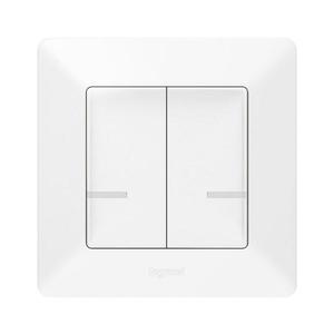 Legrand Valena Life With Netatmo dvojitý ovladač bílá / bezdrátový (752187 vyobraziť