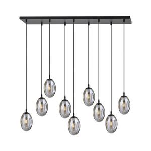 EMIBIG Luster na lanku ASTRAL 9xE14/10W/230V čierna/dymová vyobraziť