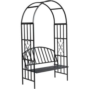 Pergola s ružami, čierna vyobraziť