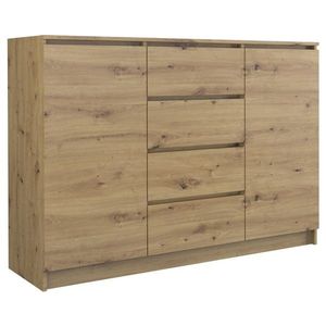 Komoda Baroste 120 cm hnedá vyobraziť