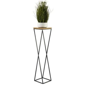 Květinový stojan LOFT I 100 cm černý/dub lancelot vyobraziť