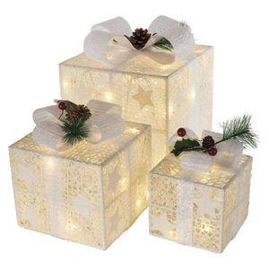 LED dárky s ozdobou Gift teplá bílá vyobraziť