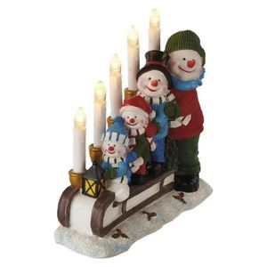 LED svietnik Carriage s časovačom 24 cm teplá biela vyobraziť