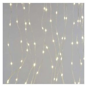 LED vánoční řetěz - záclona Dropi s programy 1, 7 m x 2 m teplá bílá vyobraziť