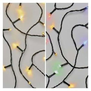 LED vánoční řetěz 2v1 Multi s programy 10 m teplá bílá/barevná vyobraziť