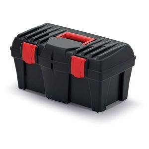 Plastový kufr na nářadí CALIDER 40 cm černo-červený vyobraziť