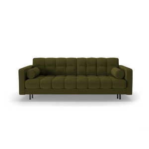 Zelená rozkladacia/s úložným priestorom pohovka z textílie buklé 222 cm Bali – Cosmopolitan Design vyobraziť
