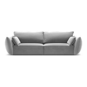 Svetlosivá zamatová pohovka 208 cm Vanda – Mazzini Sofas vyobraziť