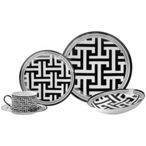 Novel KOMBINOVANÝ SERVIS 20-dielne, nový kostný porcelán (new bone china) keramika vyobraziť