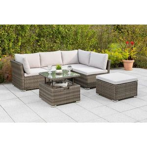 Gardenson TERASOVÁ SEDACIA SÚPRAVA 14-dielne, kov, plast, sklo, textil vyobraziť
