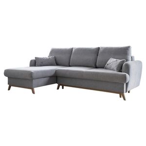 MID.YOU ROHOVÁ SEDACIA SÚPRAVA, textil, svetlosivá vyobraziť
