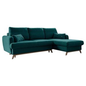MID.YOU ROHOVÁ SEDACIA SÚPRAVA, textil, tyrkysová vyobraziť