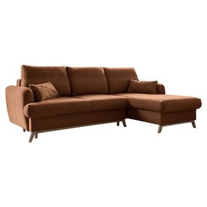 MID.YOU ROHOVÁ SEDACIA SÚPRAVA, textil, terakota vyobraziť