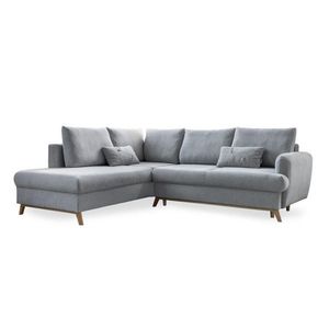 MID.YOU ROHOVÁ SEDACIA SÚPRAVA, textil, svetlosivá vyobraziť