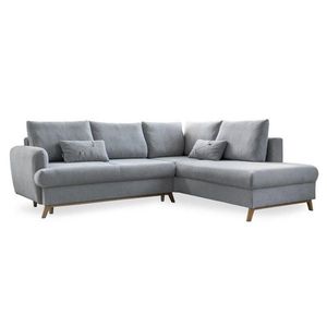 MID.YOU ROHOVÁ SEDACIA SÚPRAVA, textil, svetlosivá vyobraziť