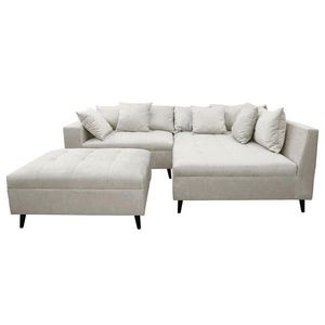 MID.YOU ROHOVÁ SEDACIA SÚPRAVA, textil, svetlosivá vyobraziť