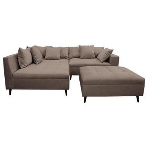 MID.YOU ROHOVÁ SEDACIA SÚPRAVA, textil, hnedá vyobraziť