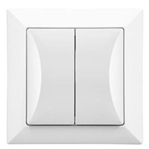Dvojitý spínač POLA white 33022 vyobraziť
