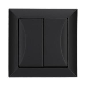 Dvojitý spínač POLA black 33201 vyobraziť